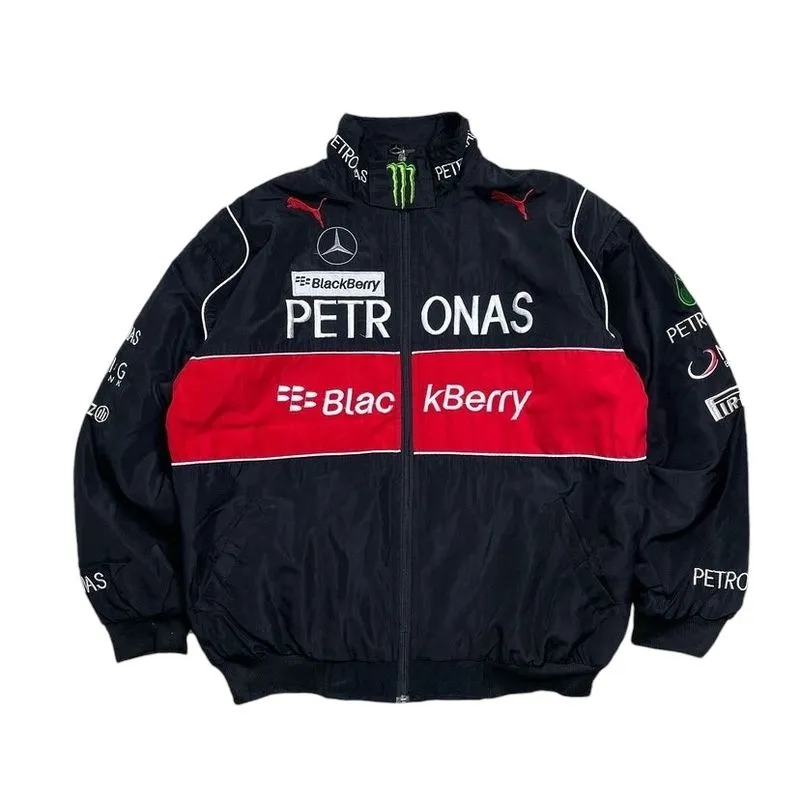 Vintage Streetwear Bomber jacket Pria black photo 1