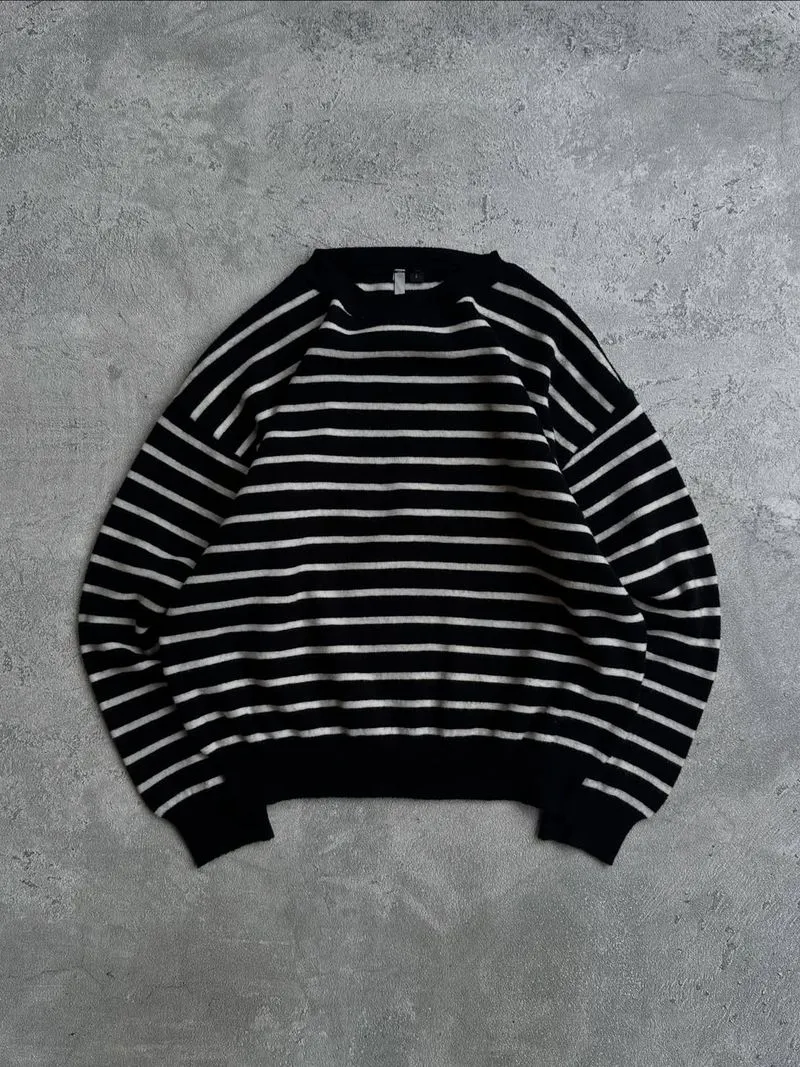 Mise Jour knitwear basic stripe pattern sweater photo 1