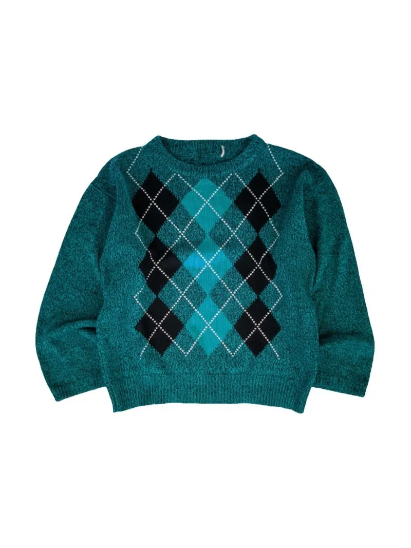 knitwear sweater rajut unisex motif ketupat photo 1