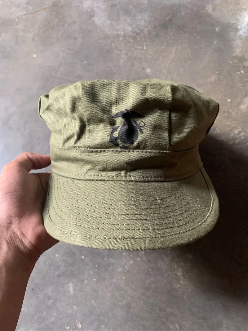 USMC WW2 Repro P44 Hbt cap army photo 1