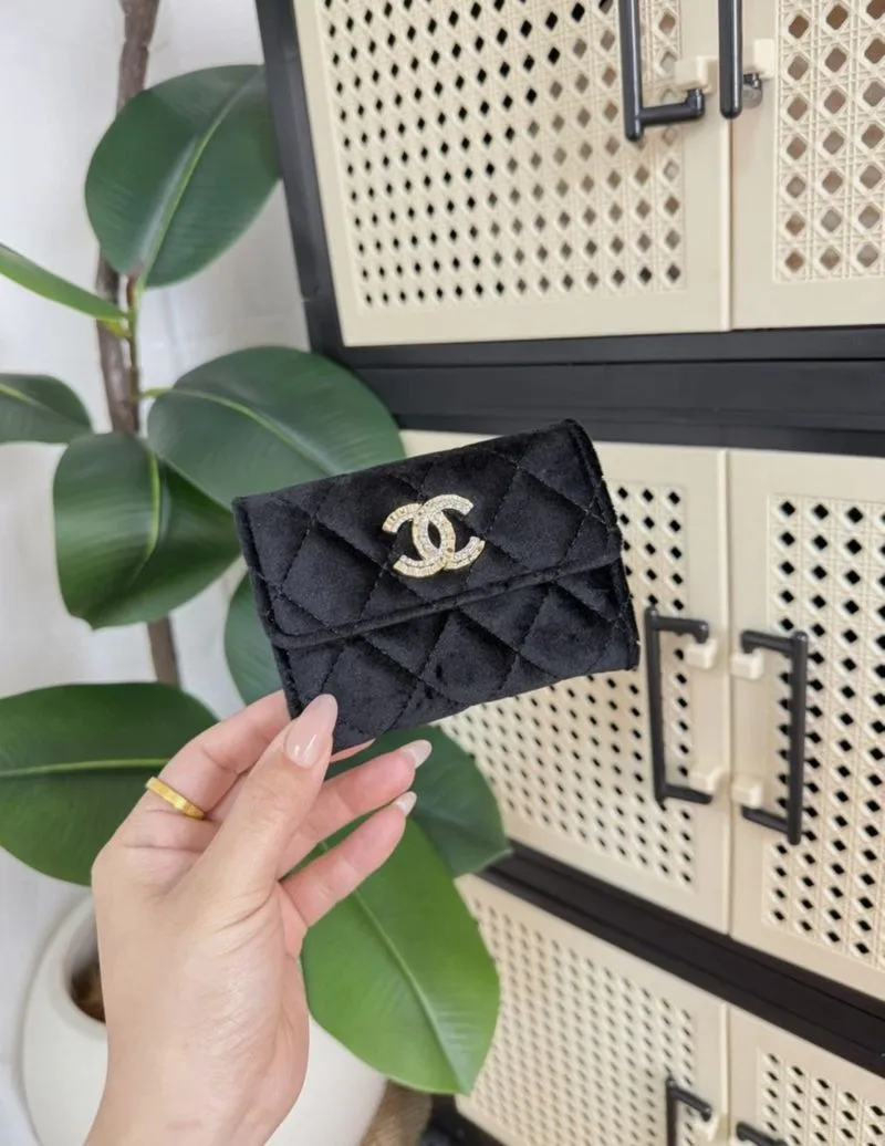 Chanel Wallet Velvet Vip Gift Authentic photo 1