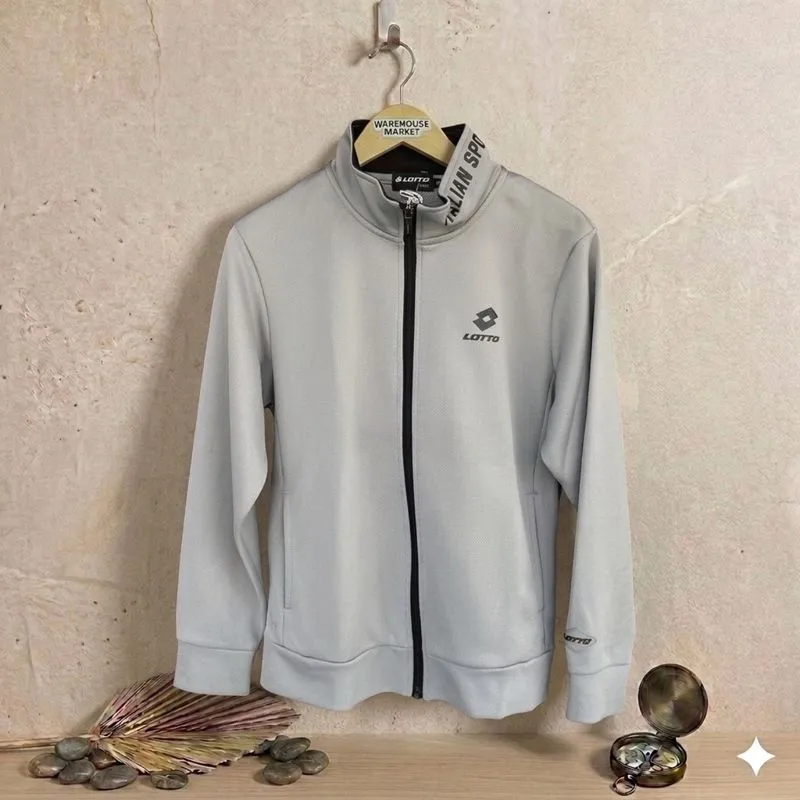 LOTTO Italian Sports Gray Tracktop Jacket photo 1