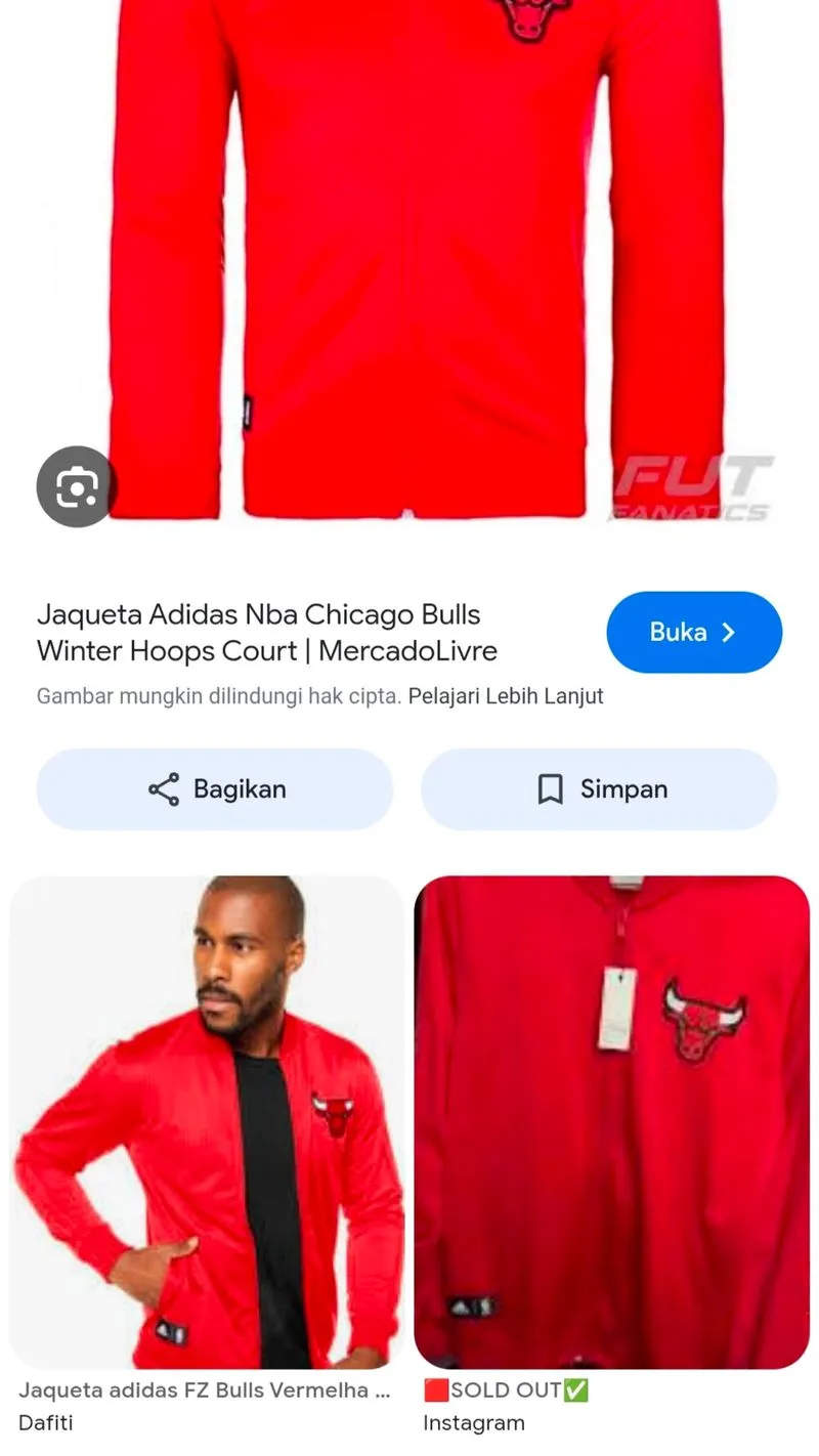 TRACKTOP ADIDAS WINDRUN/TRACK WOVEN X NBA CHICAGO BULLS photo 1