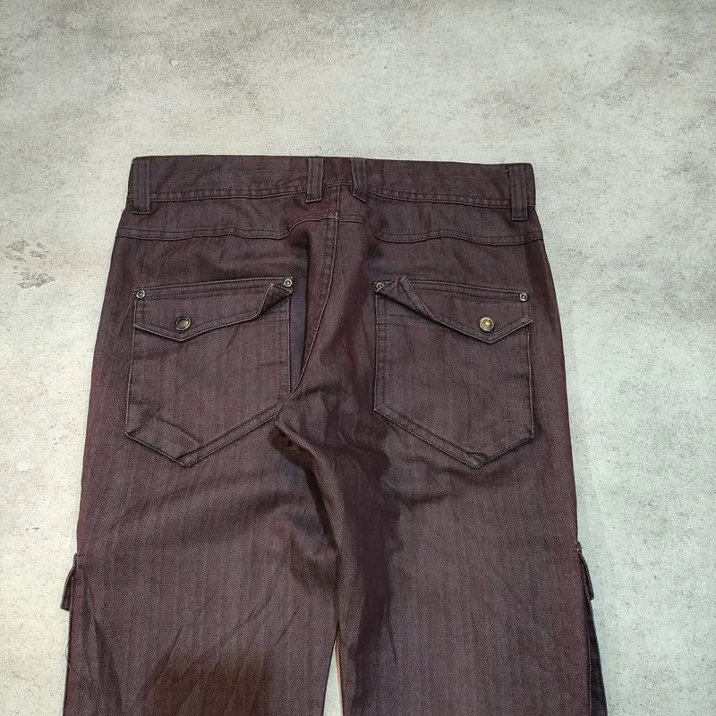Semantic Design Multi Pocket Cargo Pants Vkei Y2k style - Preloved