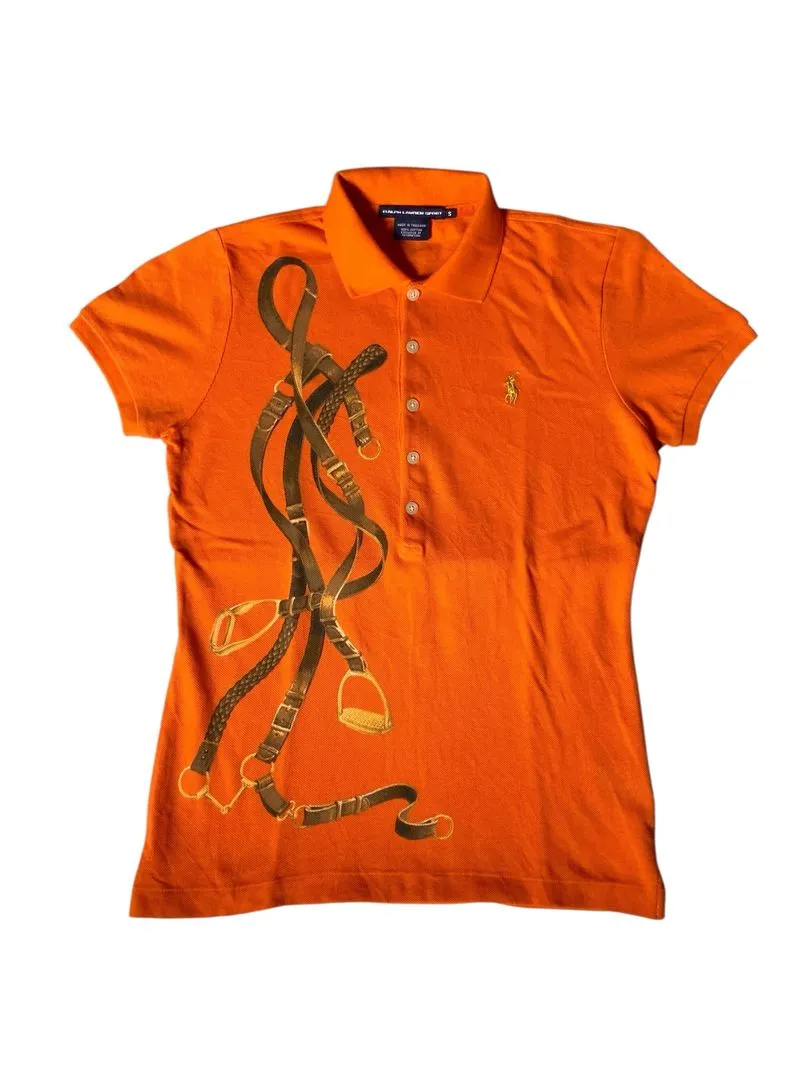 Vtg polo ralph lauren sport big equistrian horse polo shirt photo 1