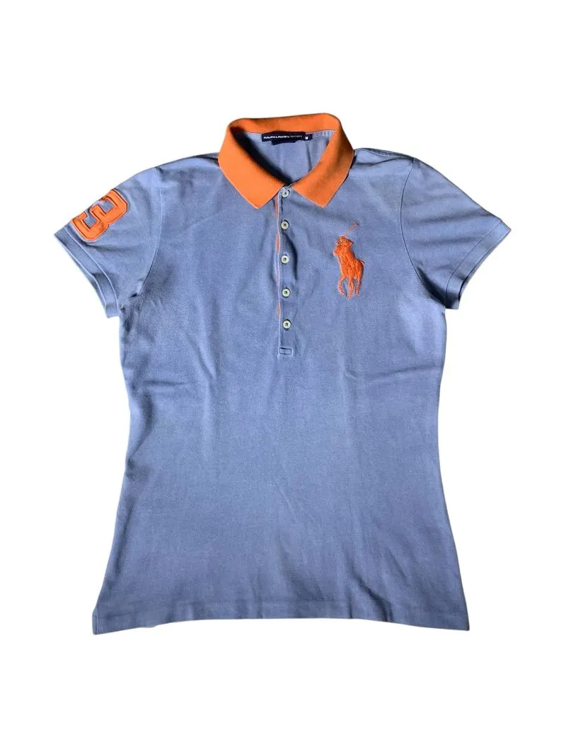 Vtg polo ralph Lauren sport big embroidery logo polo shirt  photo 1