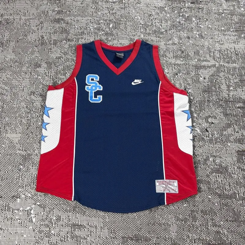 VINTAGE JERSEY BASKETBALL NIKE SUPREME COURT , size L photo 1