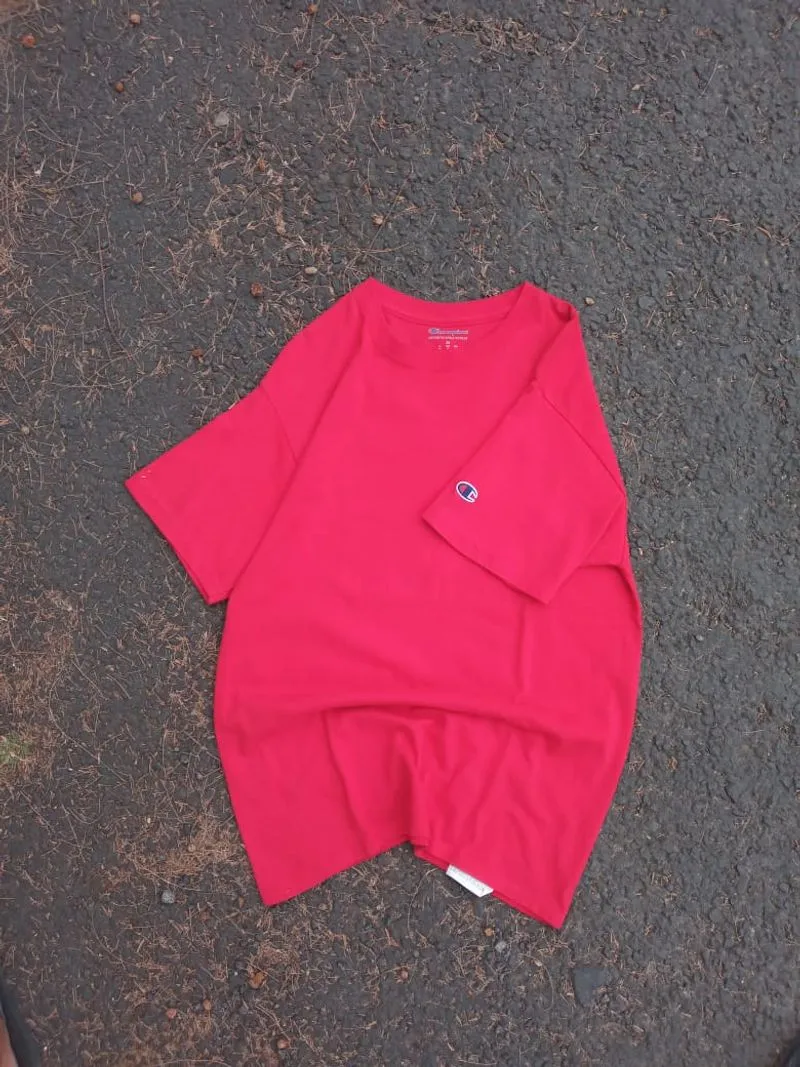 Champion Biker Skater T-shirt Pria red photo 1