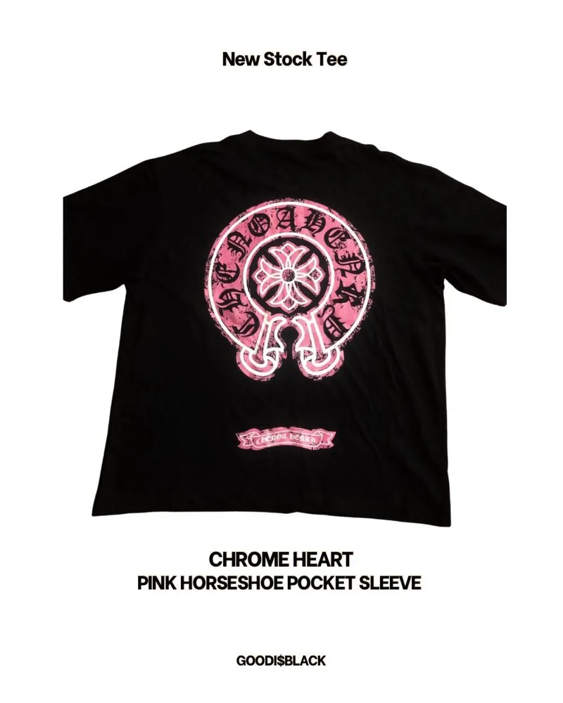 Chrome Hearts Pink Horseshoe Tee photo 1