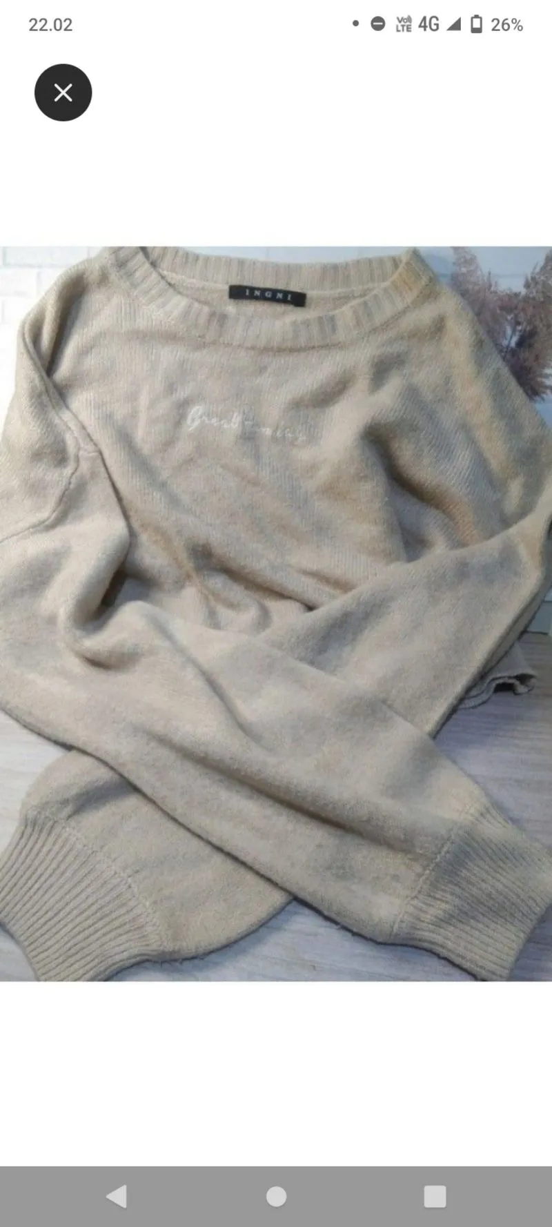 Sweater crop over size photo 1