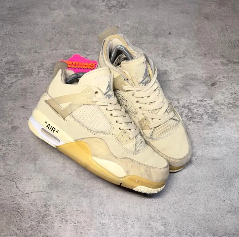 NIKE AIR JORDAN 4 x Off - White Sail photo 1