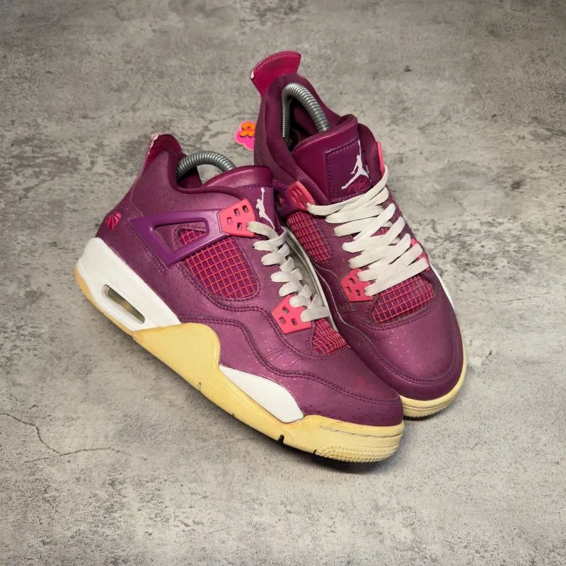 NIKE AIR JORDAN 4 VALENTINES DAY TRUE BERRY PINK photo 1