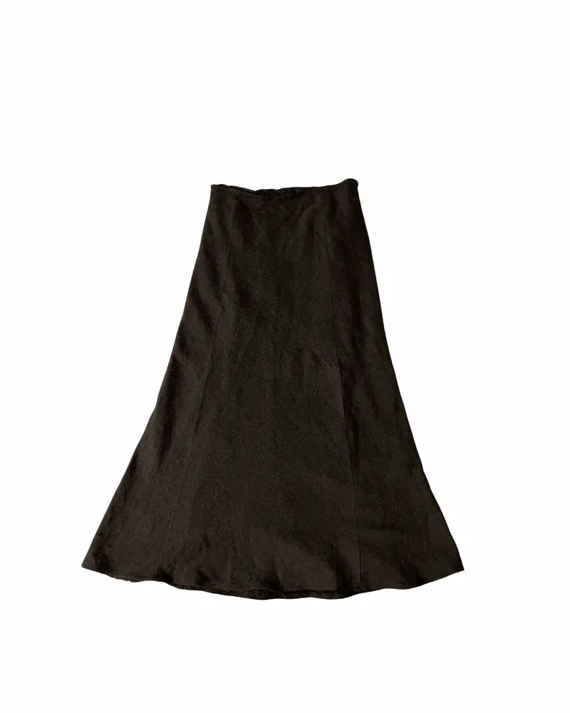 DKNY dark grey midi skirt photo 1