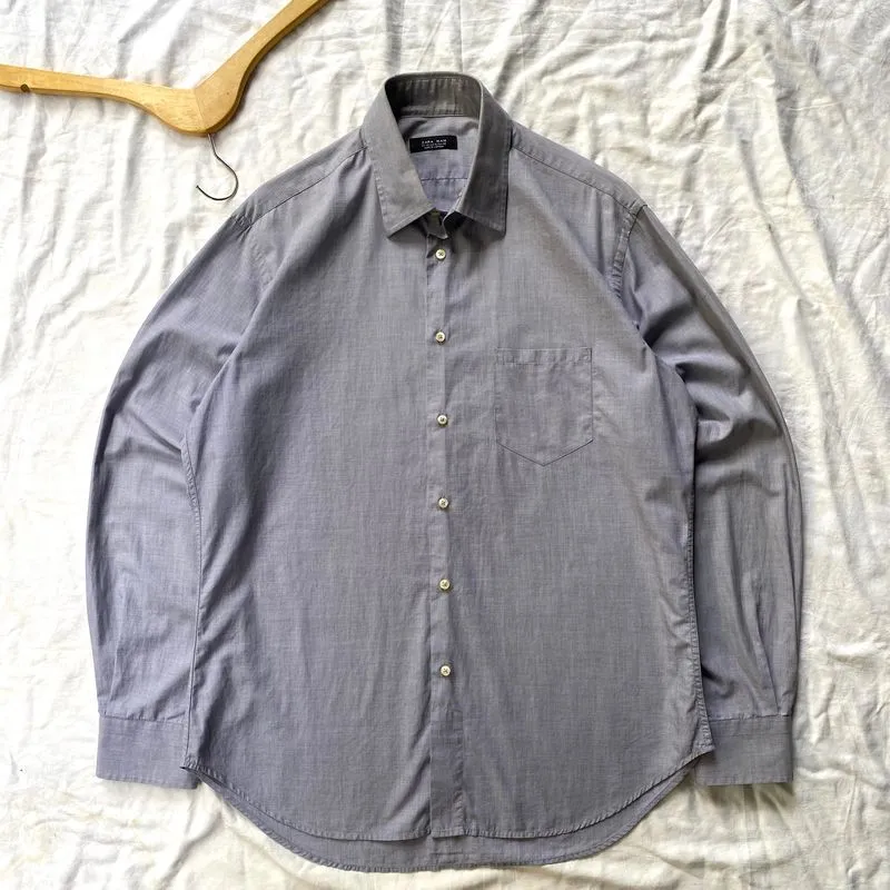 Zara Man Grey Long Sleeve Shirt photo 1