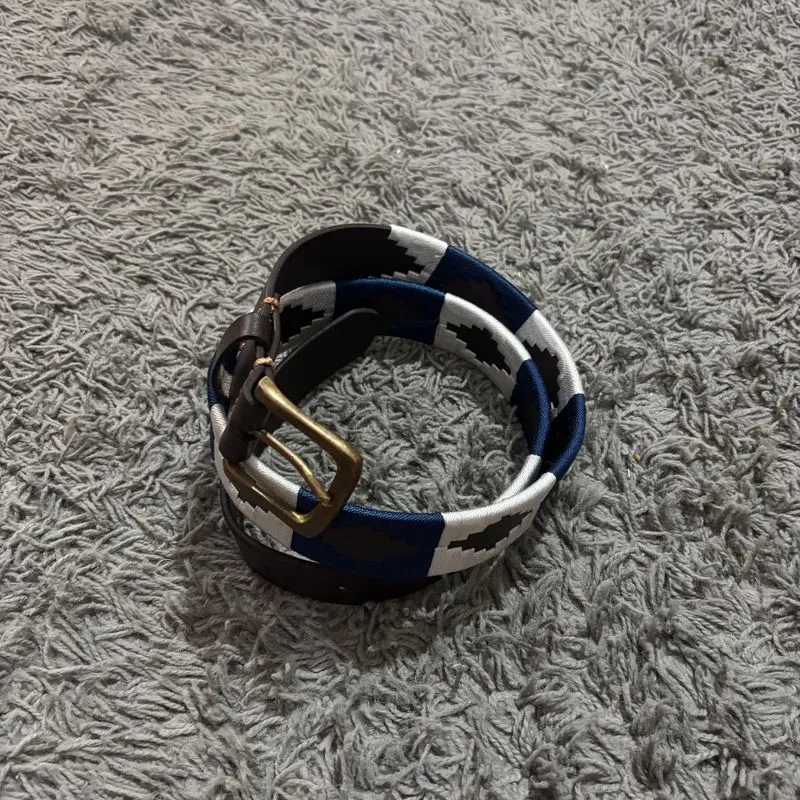 Handmade Pampeano Belt Navy photo 1
