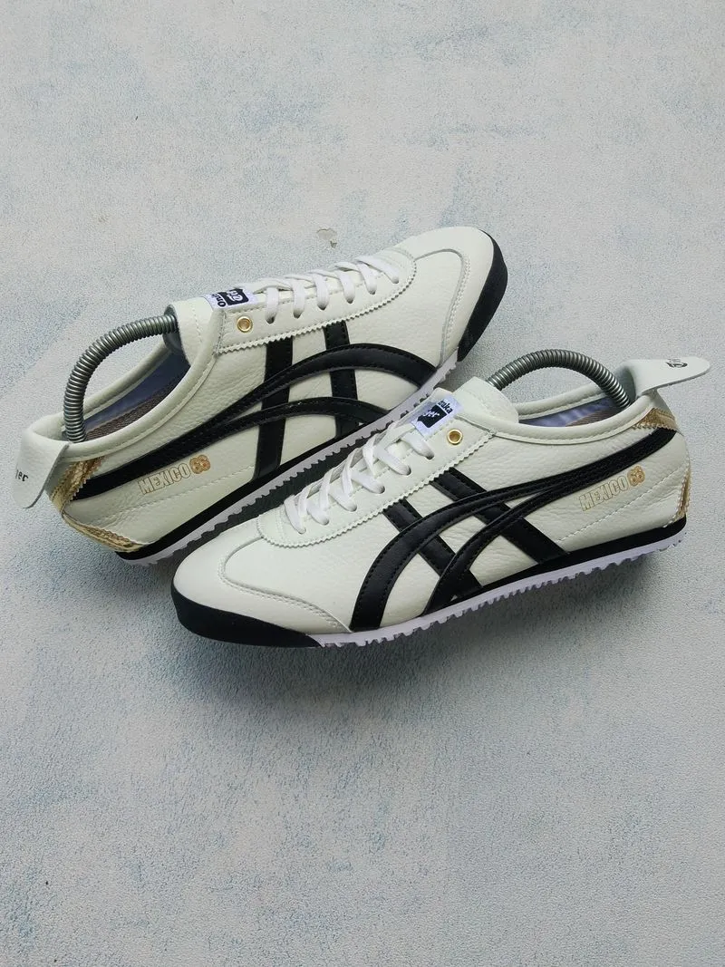 Onitsuka Tiger Cosplay Casual Casual shoe Pria white black photo 1