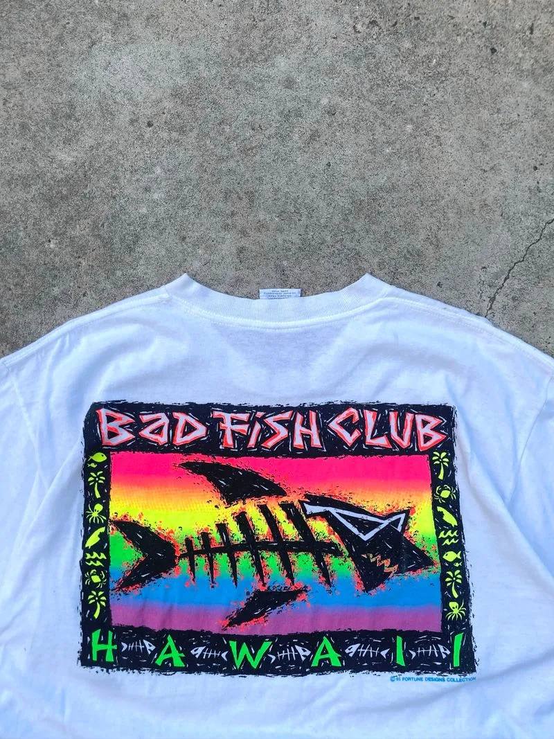 1990’s y2k LEE Bad Fish Club Short Sleeve photo 1
