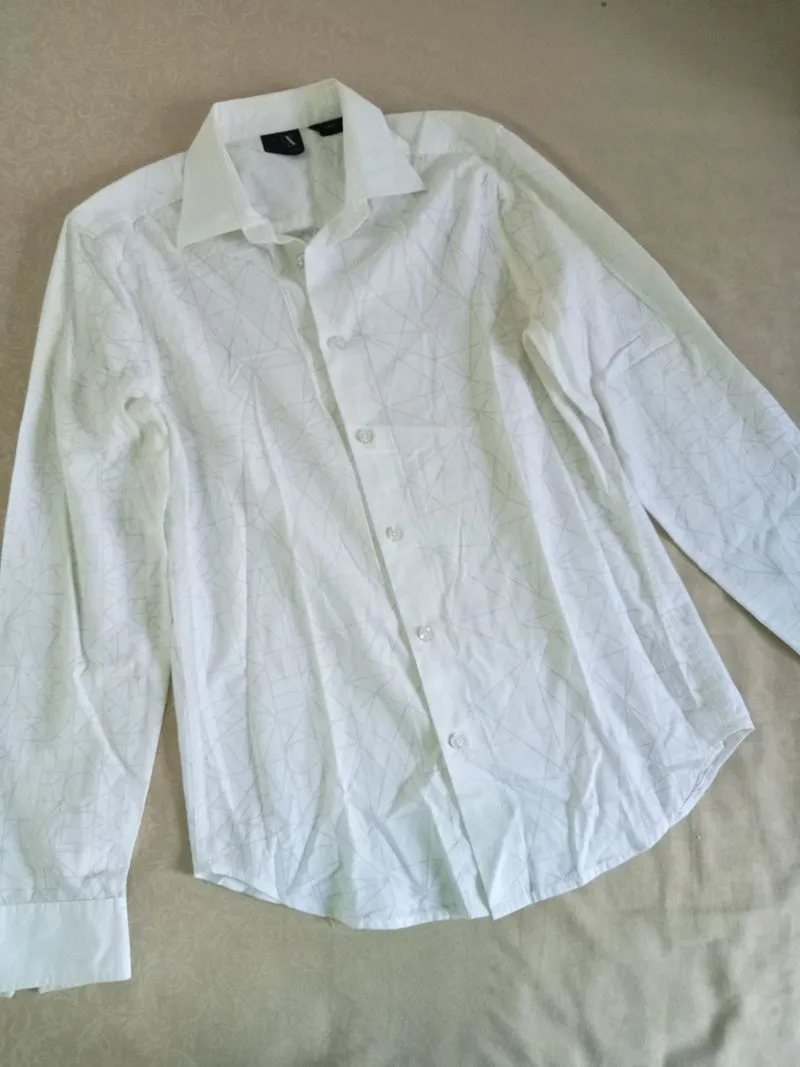 [ NETT ] Armani Exchange Men's Slim Fit Printed Shirt photo 1