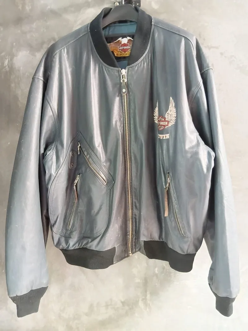 Jaket kulit leather harley davidson photo 1