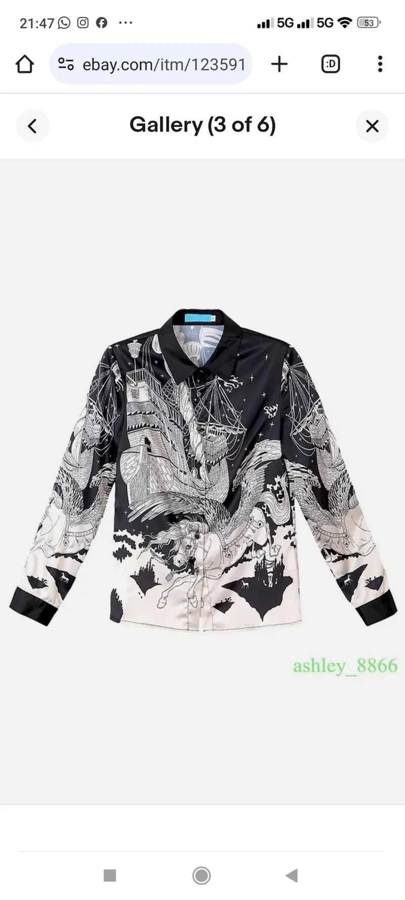 KEMEJA PRINTED KOREAN BRAND photo 1