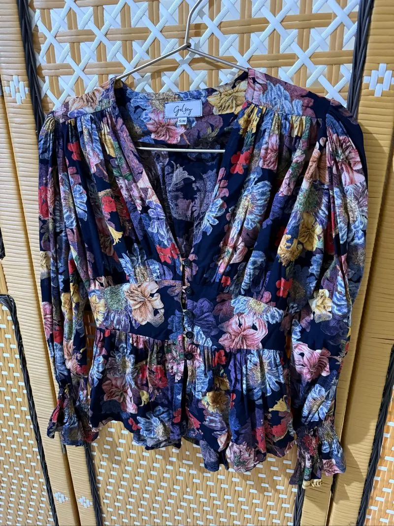 Flower Blouse Cotton photo 1