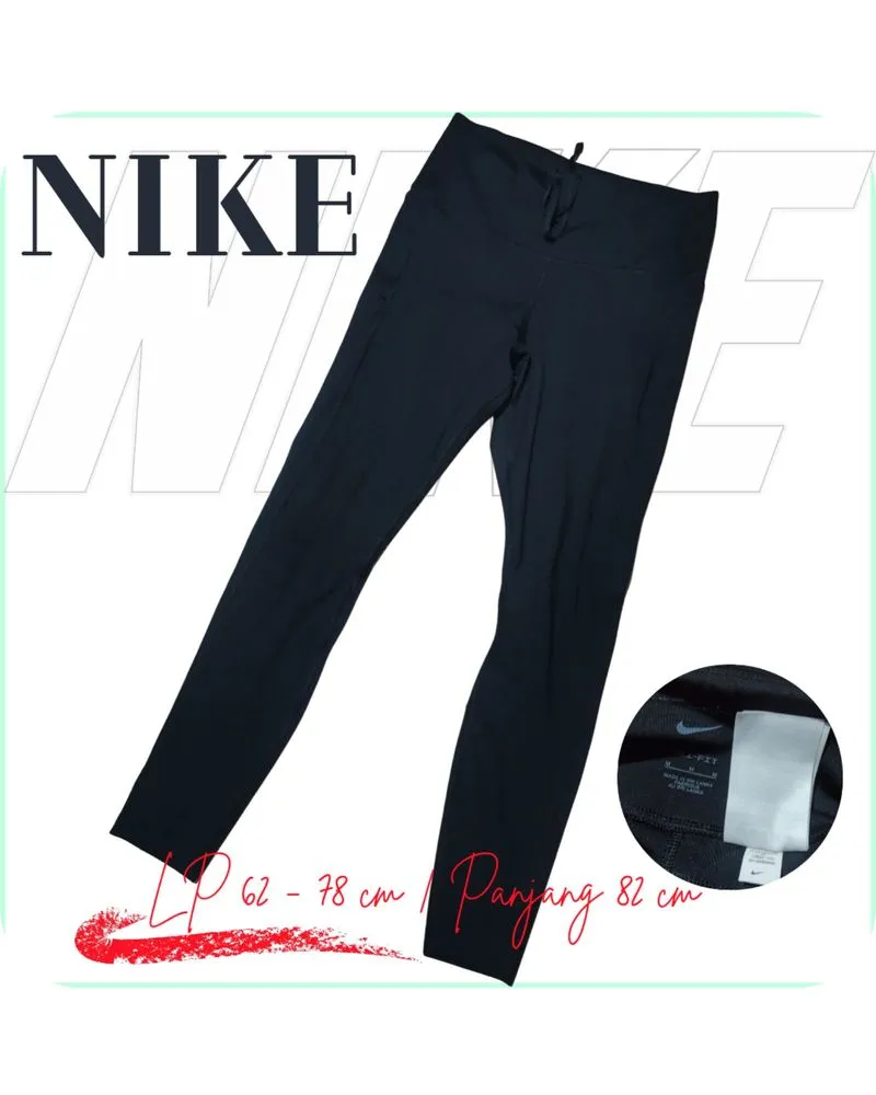 nike running legging hitam photo 1