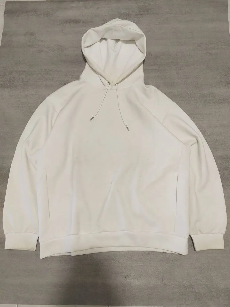 HOODIE GU UNIQLO SCUBA WHITE photo 1