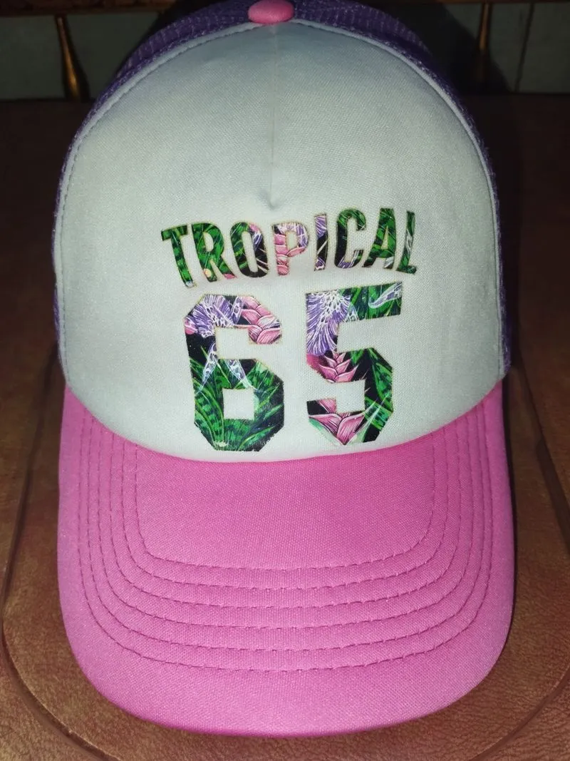Three Toned Baseball Cap Tropical #65 photo 1