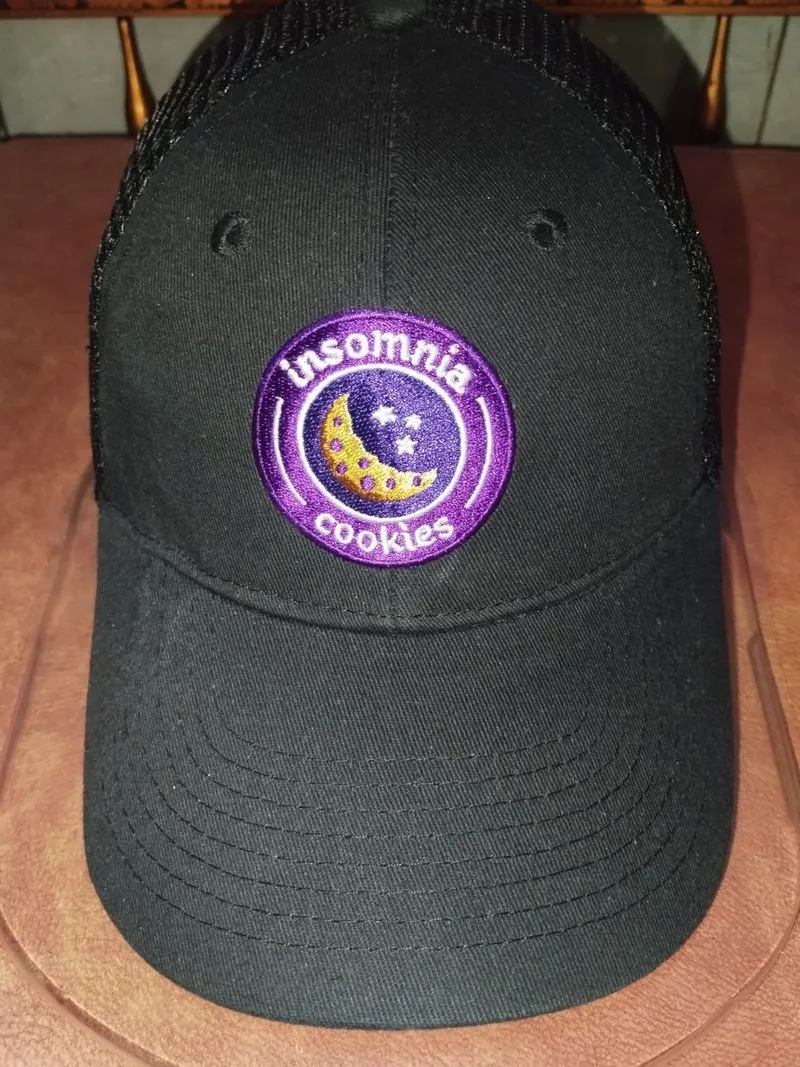 Insomnia Cookies Black Mesh Snapback Hat photo 1