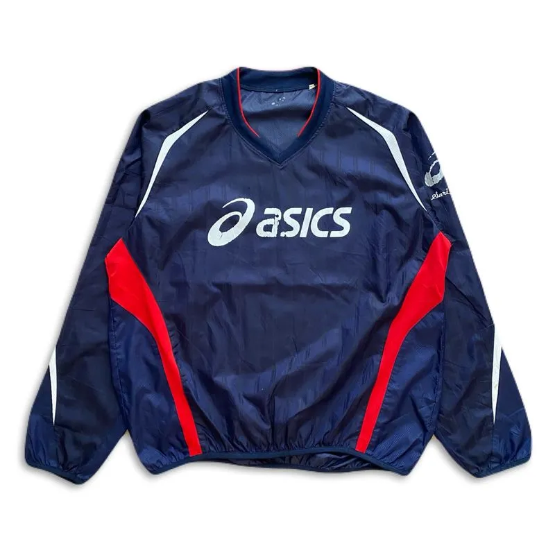 Asics Vintage Sportswear Jersey Pria navy red photo 1