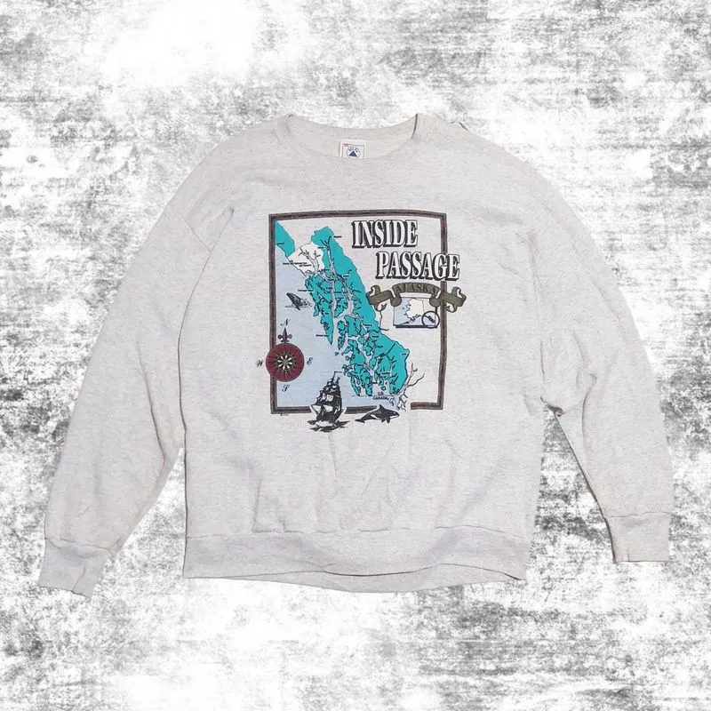 Vintage Sweatshirt Pria gray photo 1