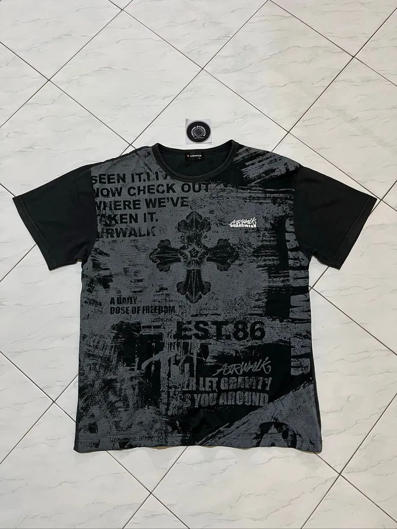 Vintage Airwalk Cross & Poem Art Tee photo 1