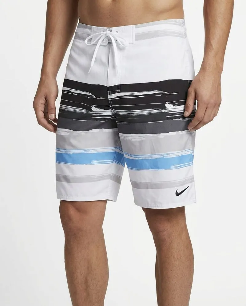 Nike Swim The Athletic Dept. Men's White Bermuda Board Short photo 1
