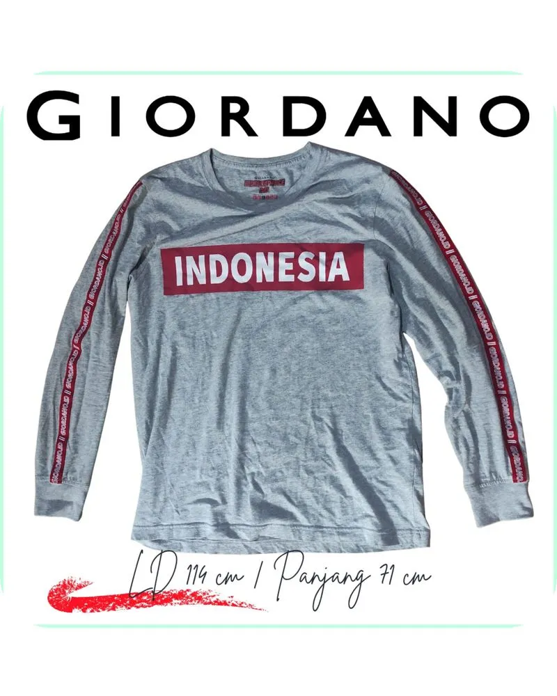 giordano indonesia independence day long sleeve photo 1