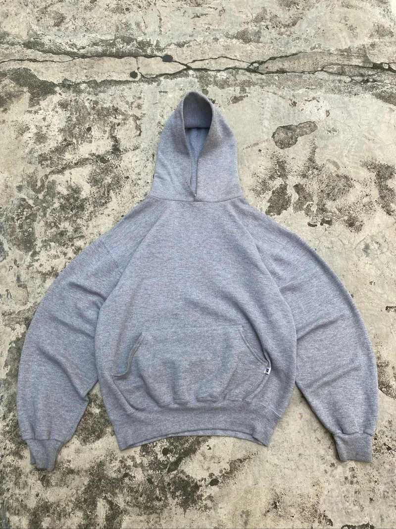 1990s Heather Grey Russell Athletic Hoodie photo 1