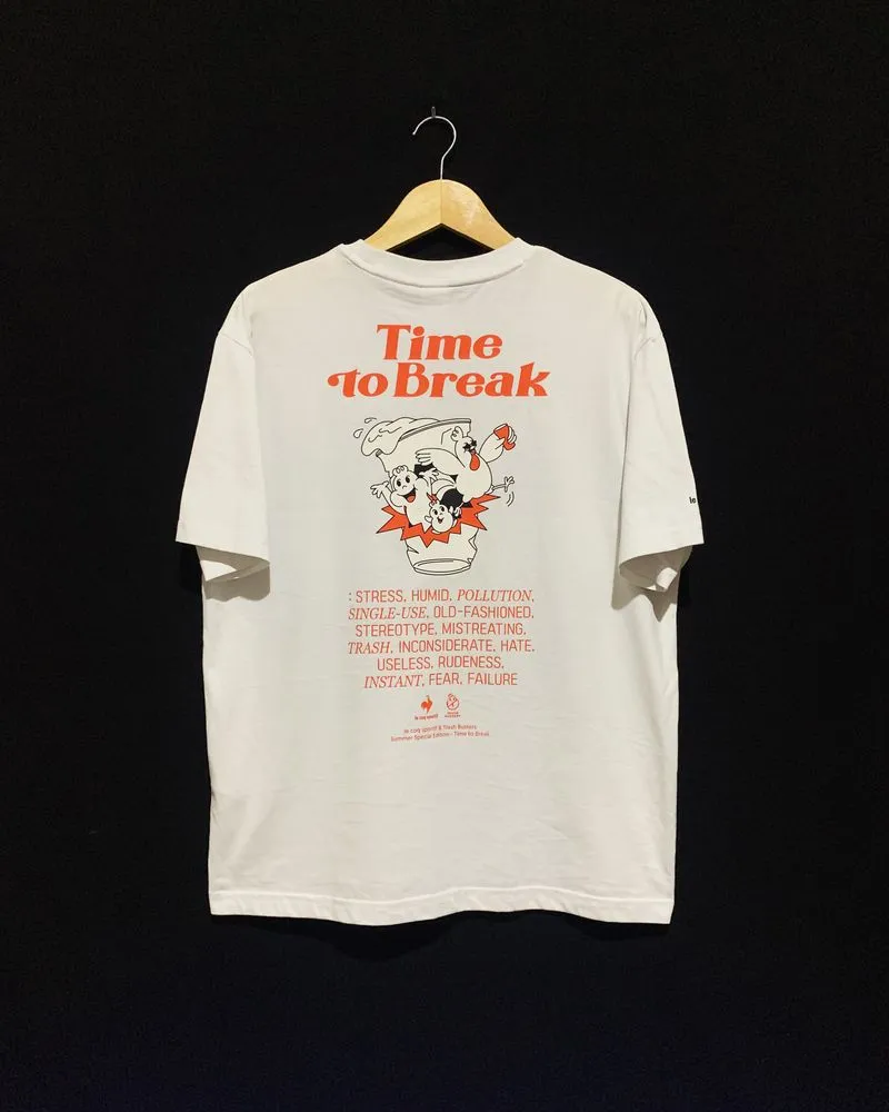 Le Coq Sportif Streetwear Sportswear T-shirt Pria white photo 1