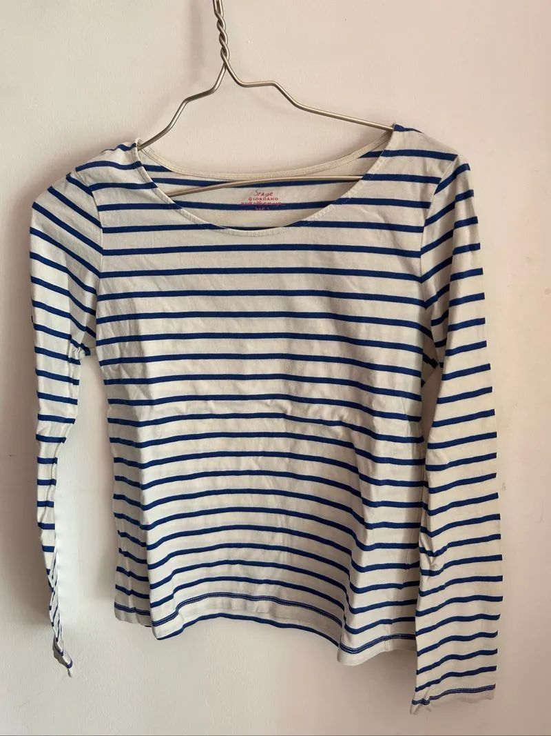 longsleeve blue stripe shirt  photo 1