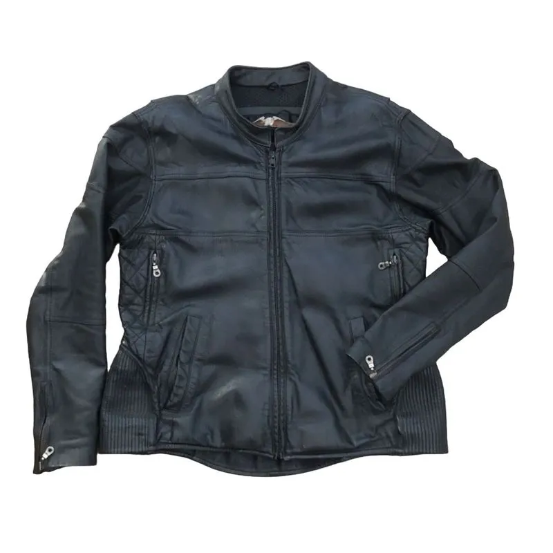 Harley Davidson Luxury Biker Leather jacket Pria black photo 1