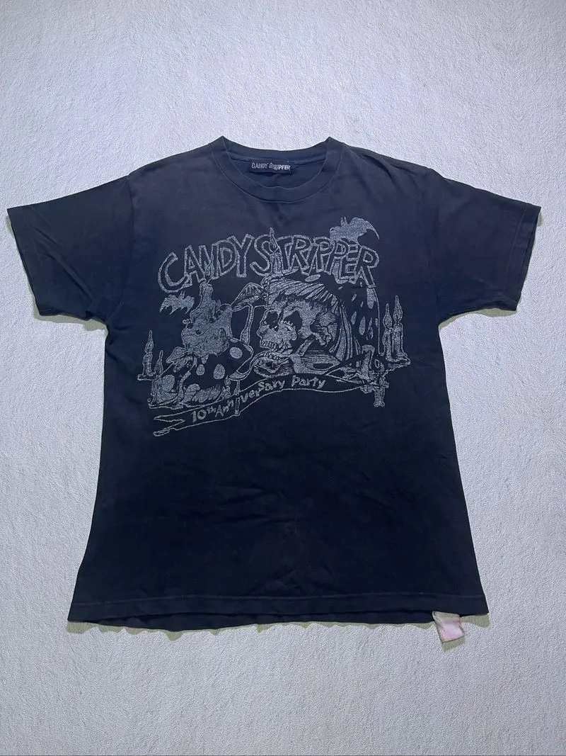 Hysteric Glamour Vintage Y2K T-shirt Pria black photo 1
