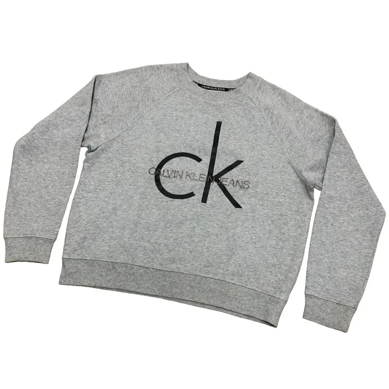 Calvin Klein Casual Sweatshirt Pria gray photo 1