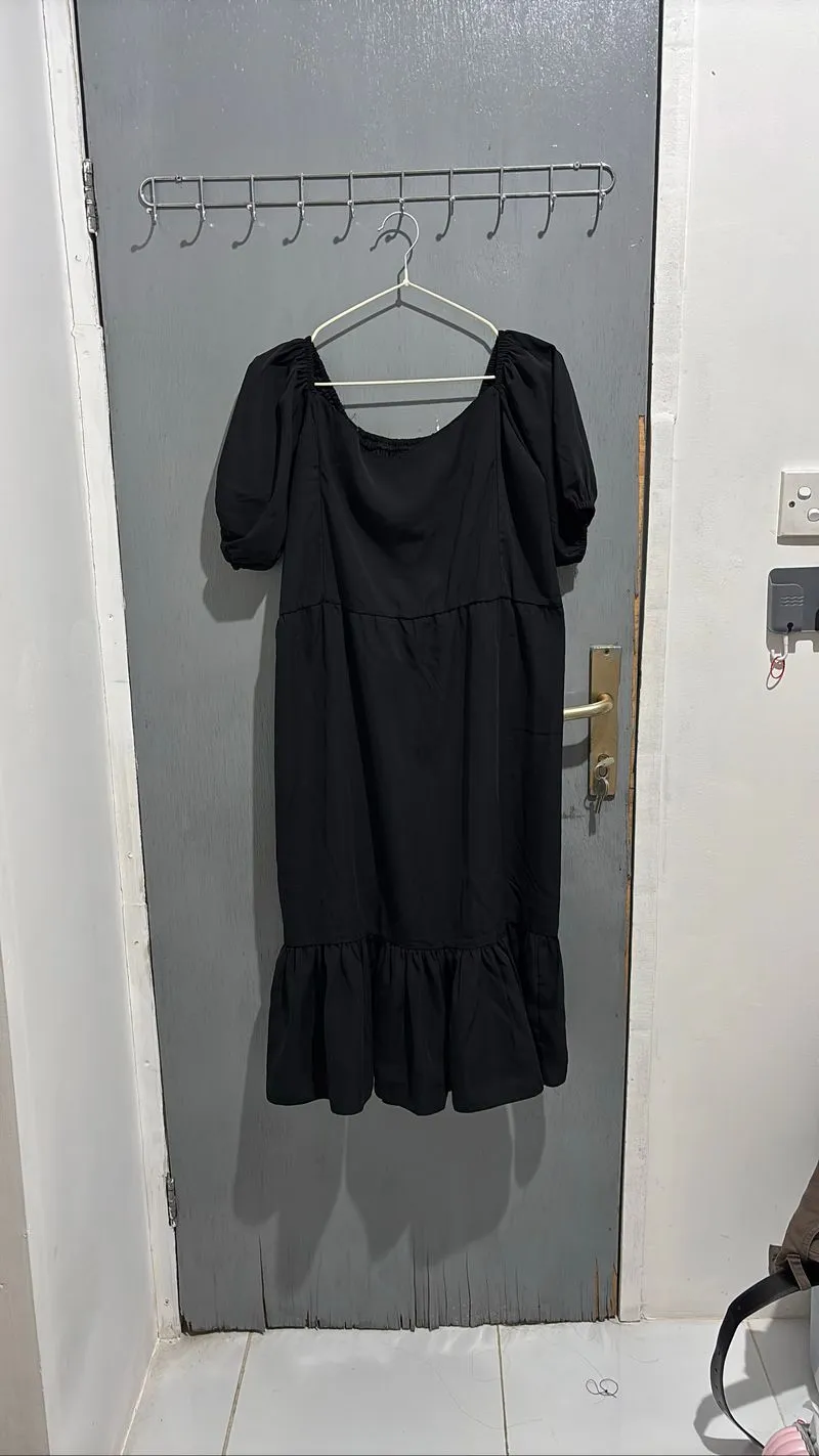 Dress Sifon Hitam Wanita photo 1