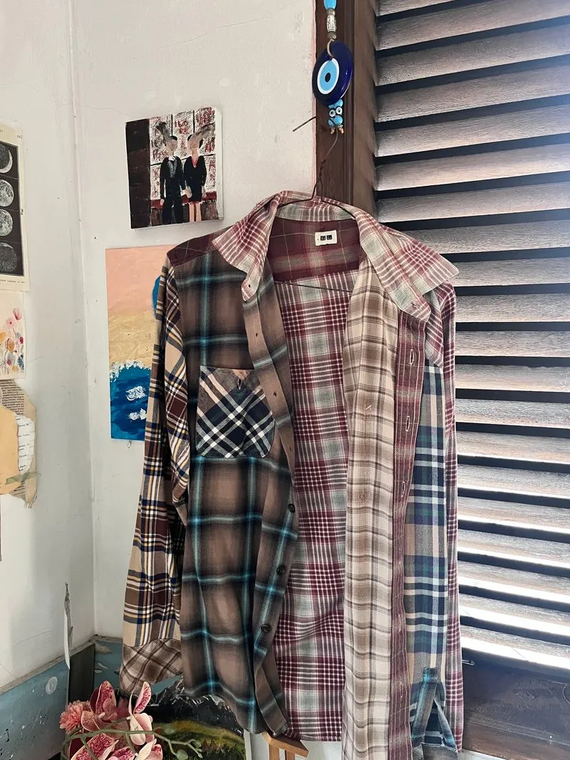 Uniqlo Indie Casual Shirt Wanita multicolor photo 1