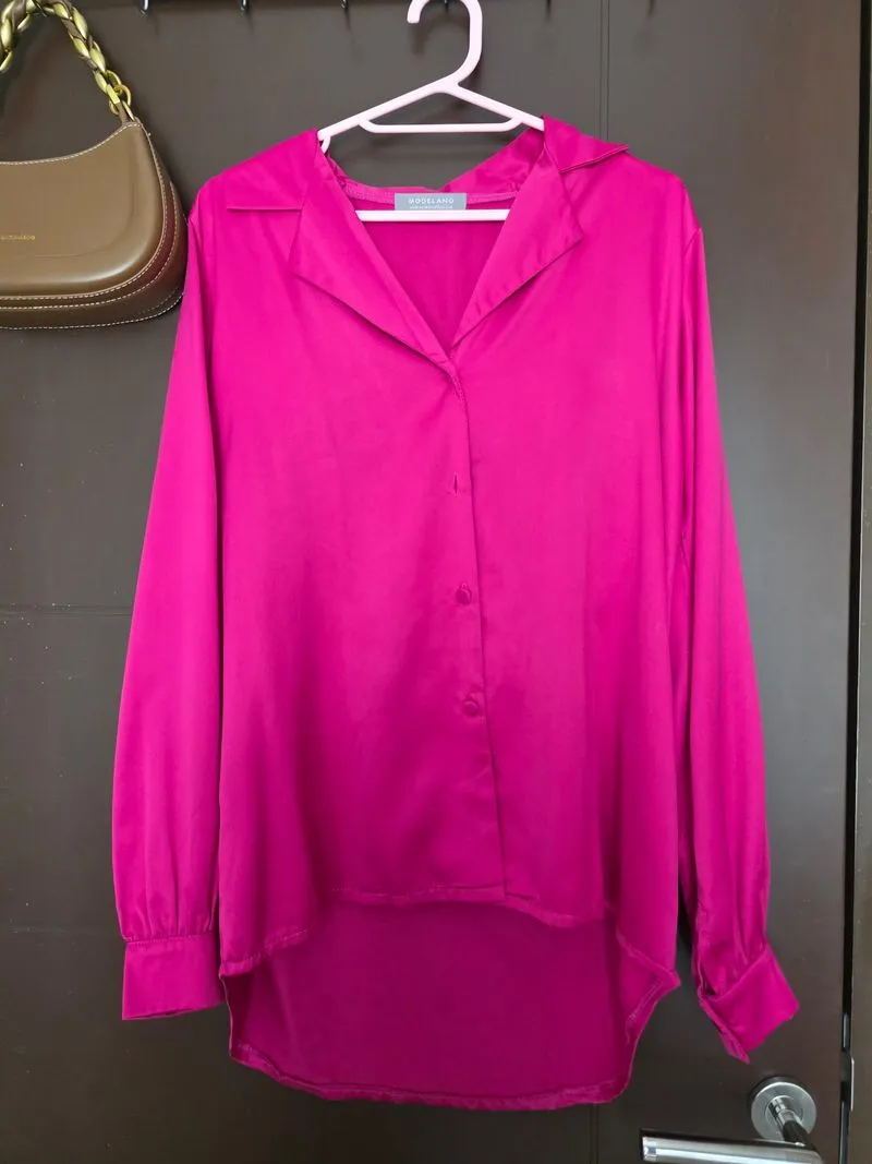 Baju kemeja warna pink photo 1