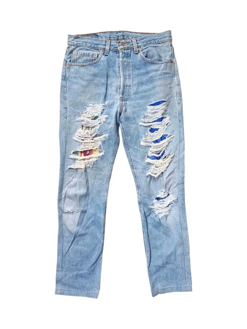 LEVIS - Celana Panjang Jeans Denim Pria Ripped Size 31  photo 1