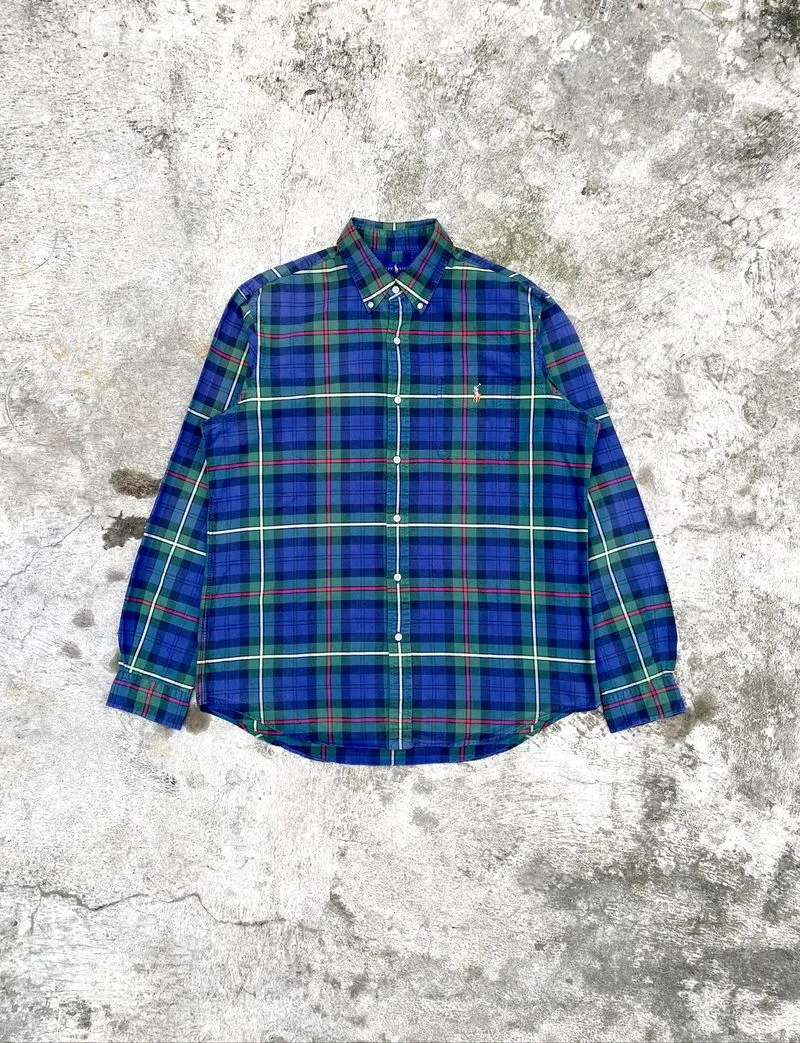 POLO RALPH LAUREN CHECK L/S SHIRT BUTTON photo 1