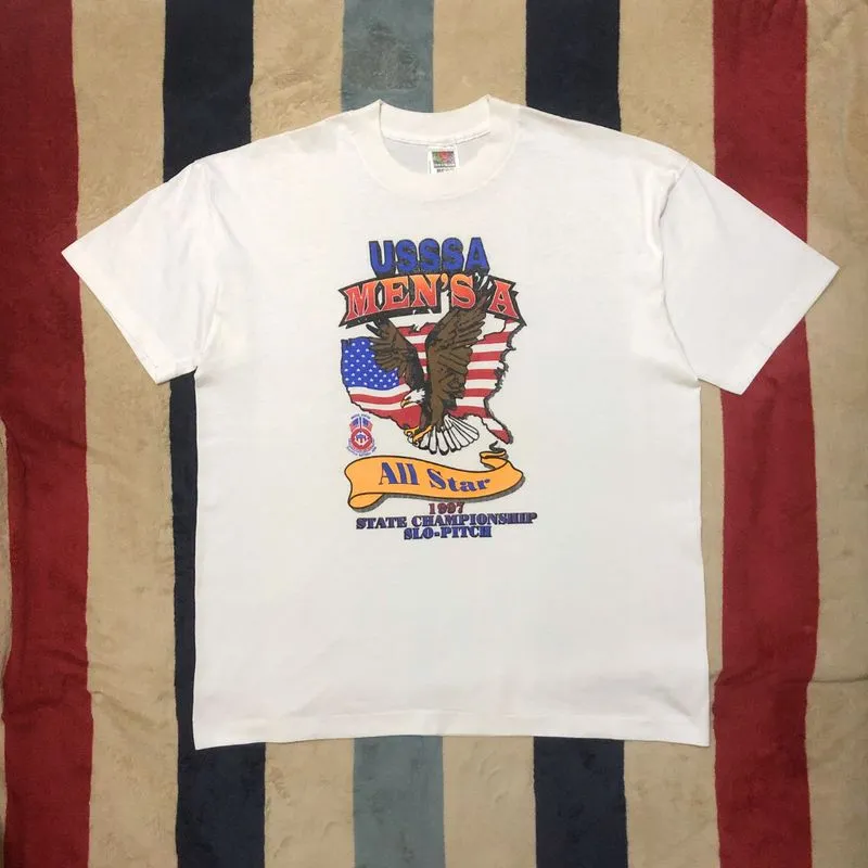 Vintage 90s USSSA Men’s All Star 1997 Single-Stitch T-Shirt photo 1