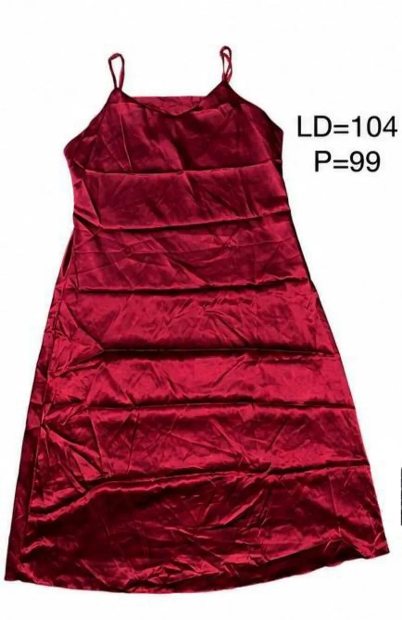 Dress merah casual panjang photo 1