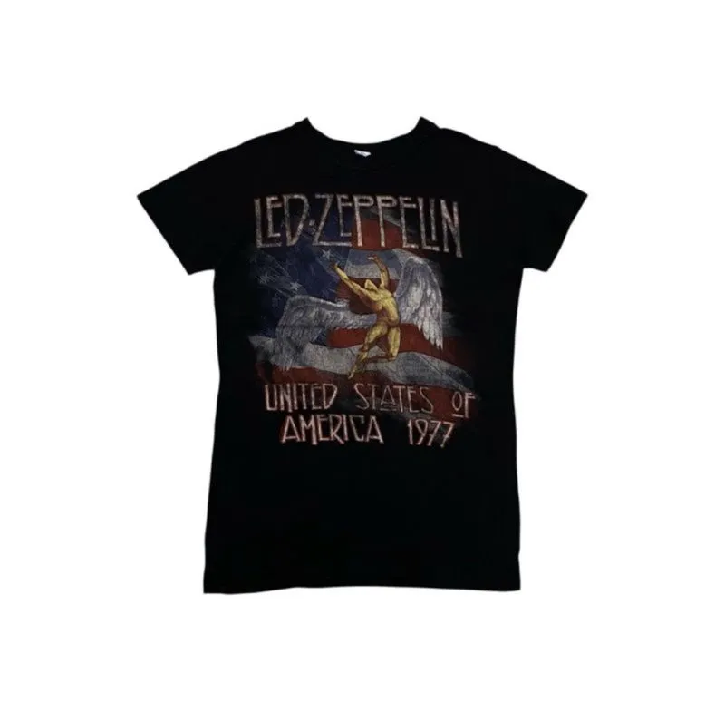 Vintage Led Zeppelin UNISEX Band Tee T Shirt Tultex photo 1