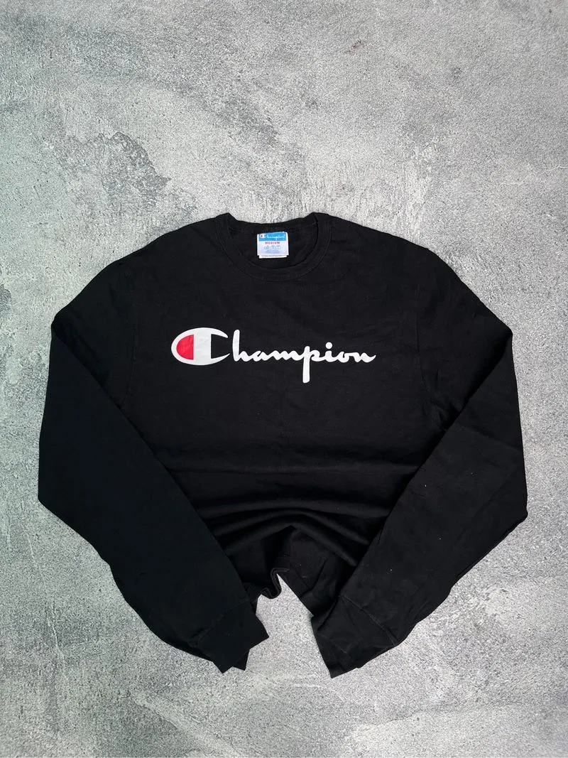CHAMPION SCRIPT LOGO TEE LONGSLEVEE photo 1