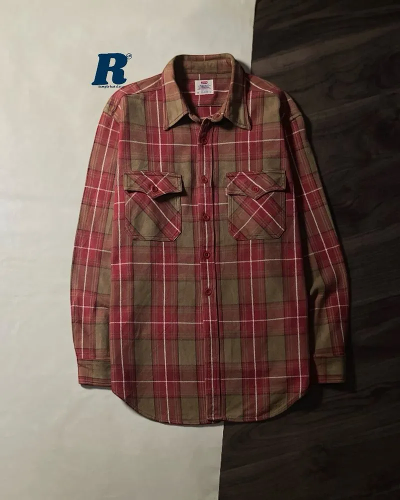 Heavy Flannel Shirt Double Pocket LEVIS Size L fit XL 024 photo 1